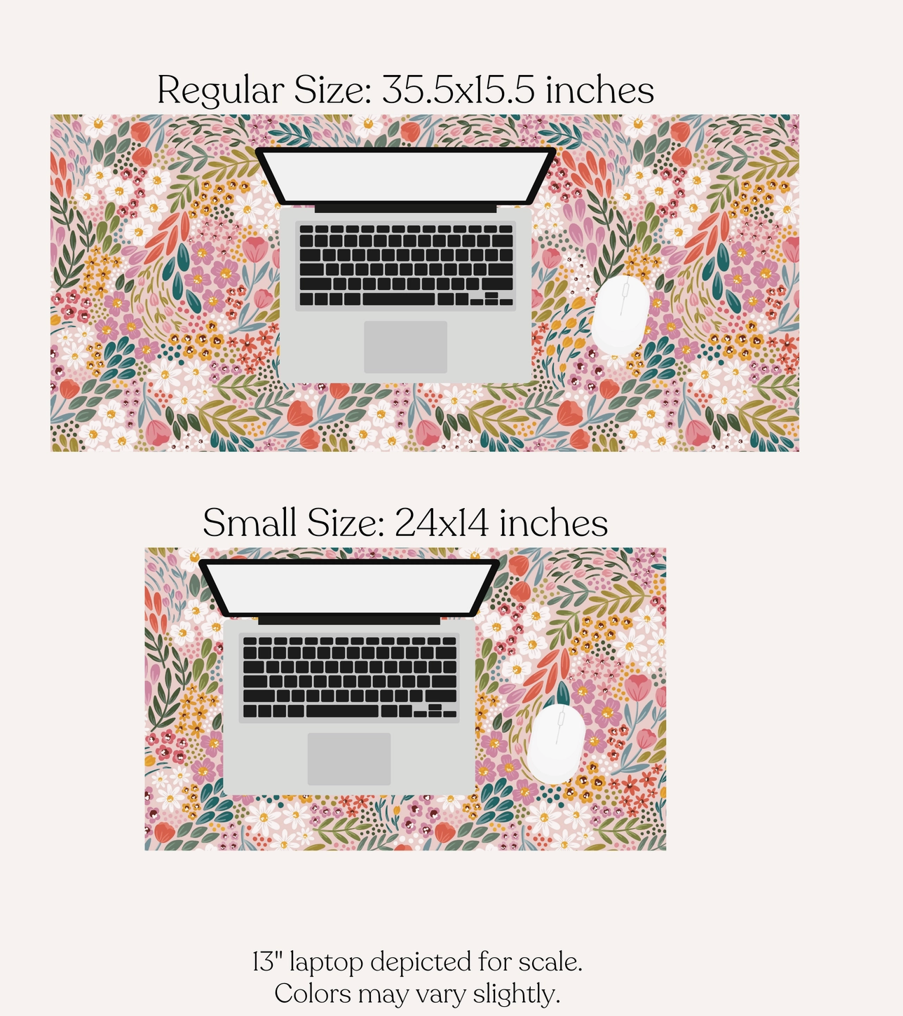 Small Floral Desk Pad