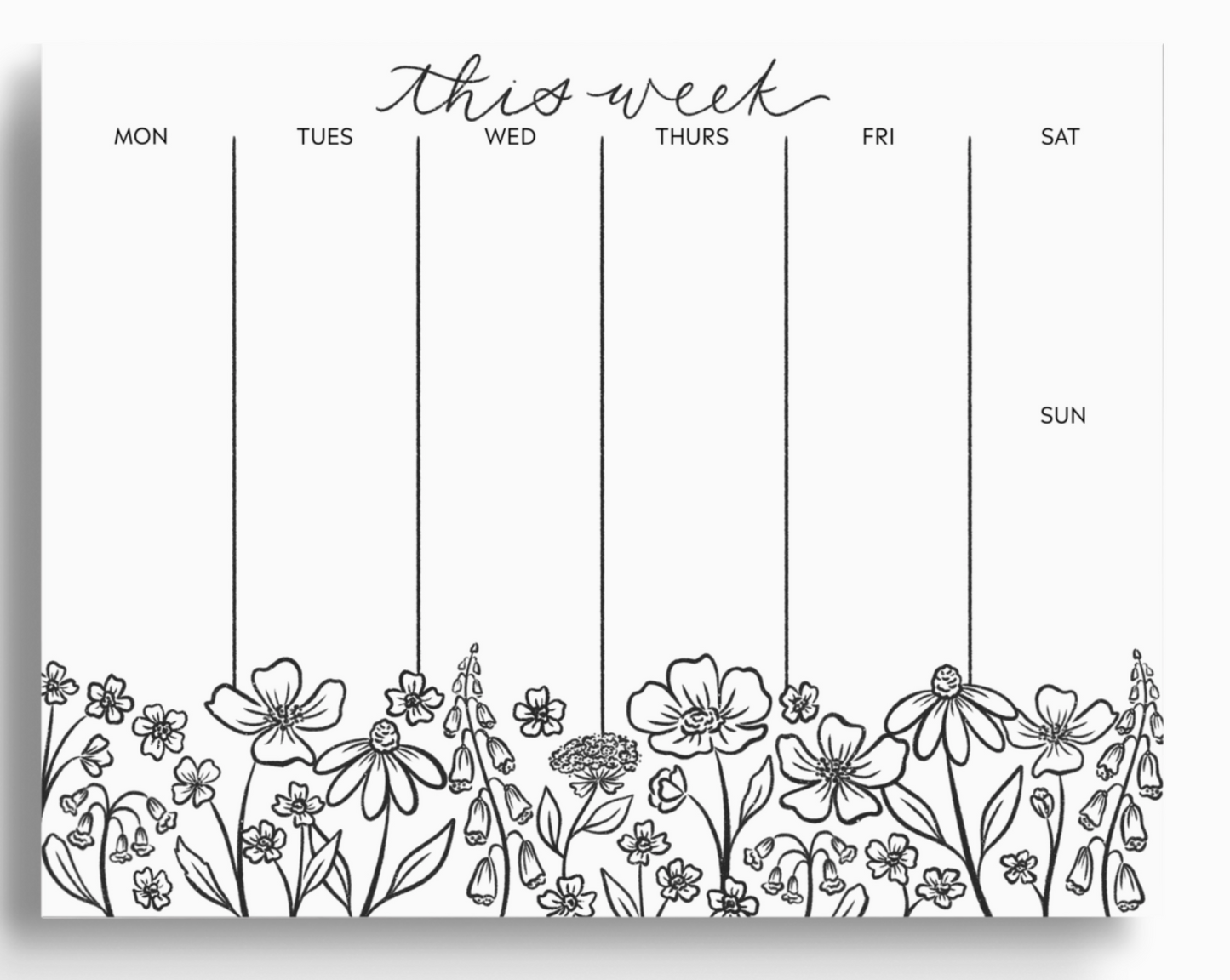 Weekly Planner Notepad