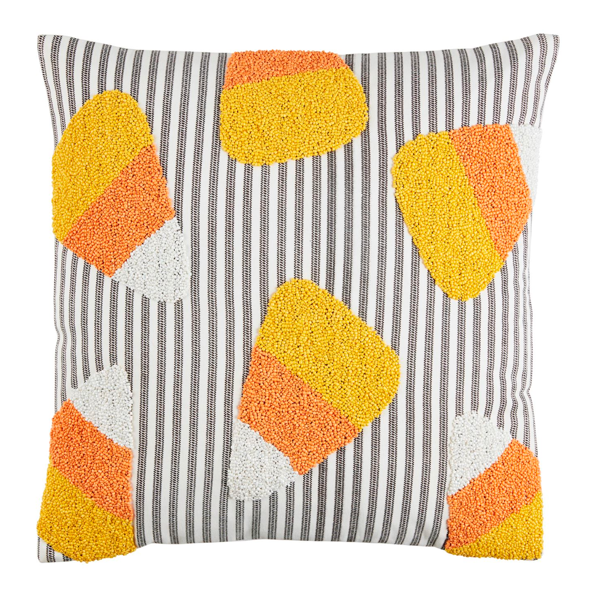 Candy Corn Halloween Pillow