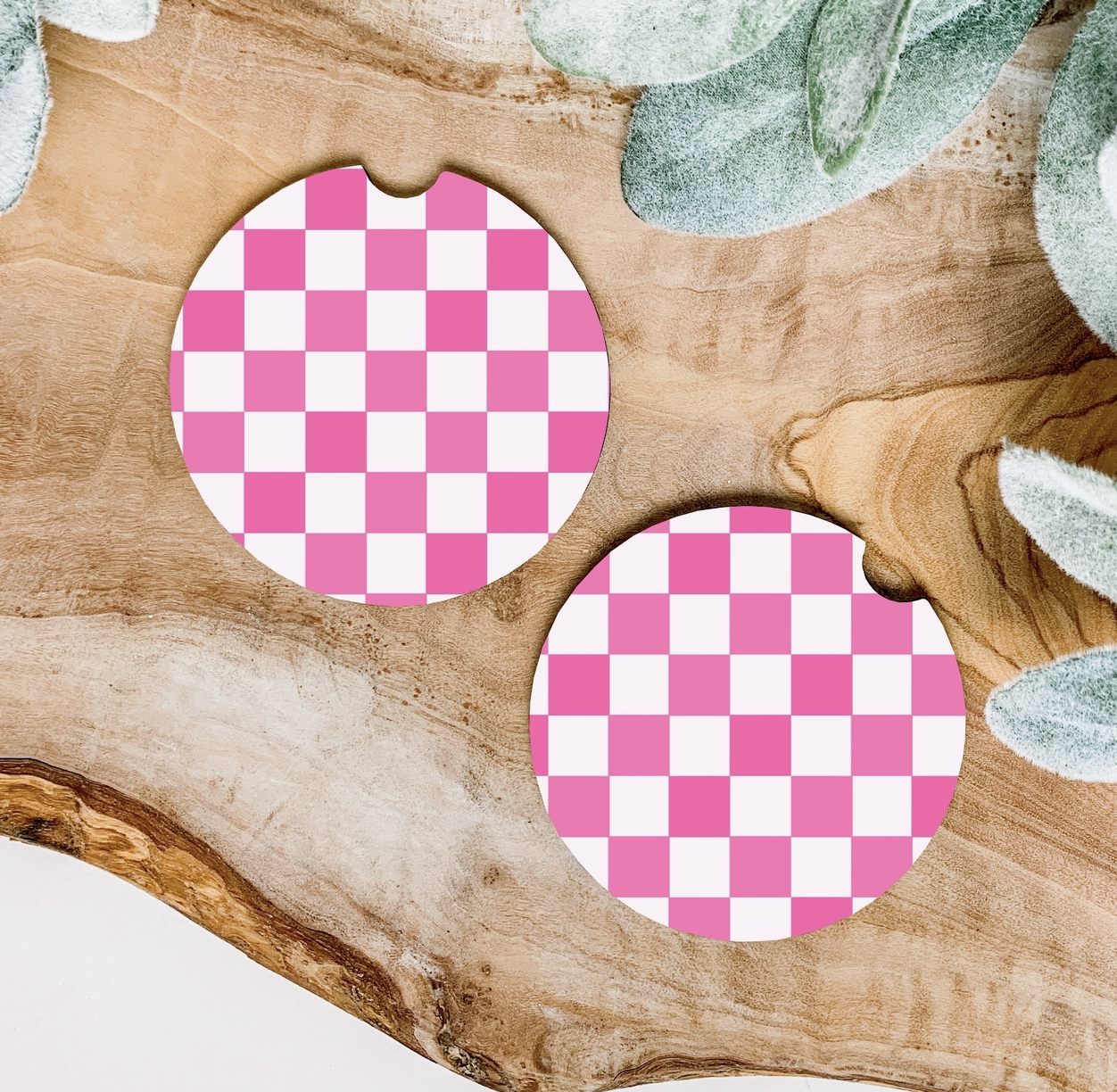Checkered Car Coasters