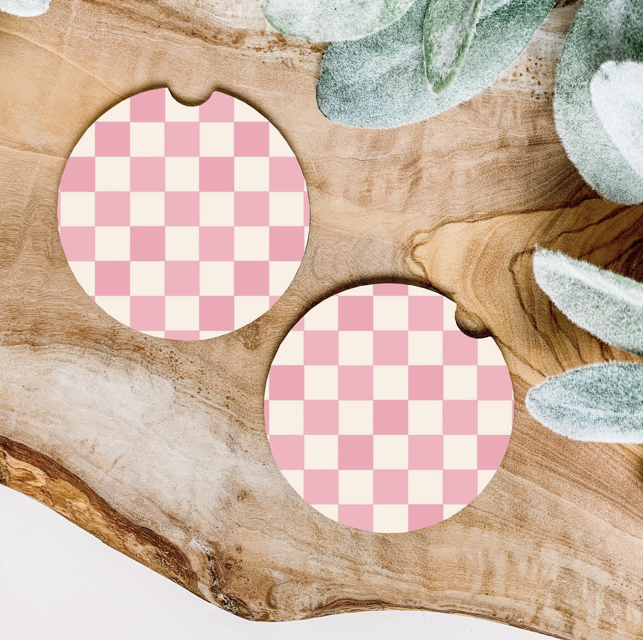 Checkered Car Coasters