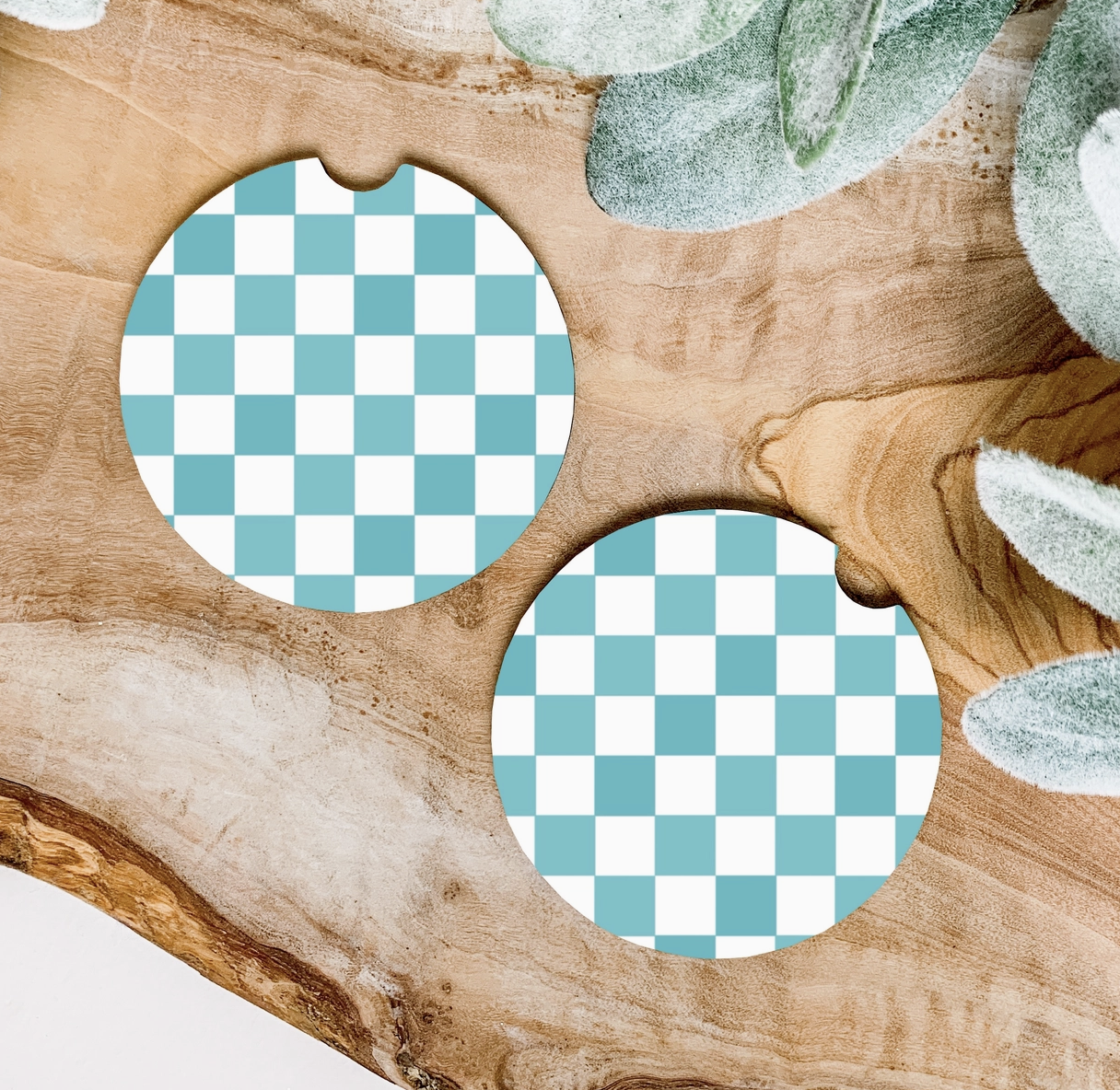 Checkered Car Coasters