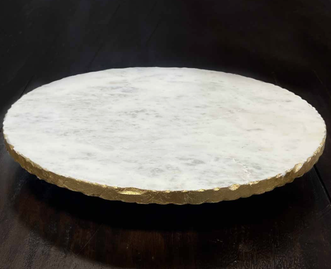 MT Strasbourg Marble Lazy Susan