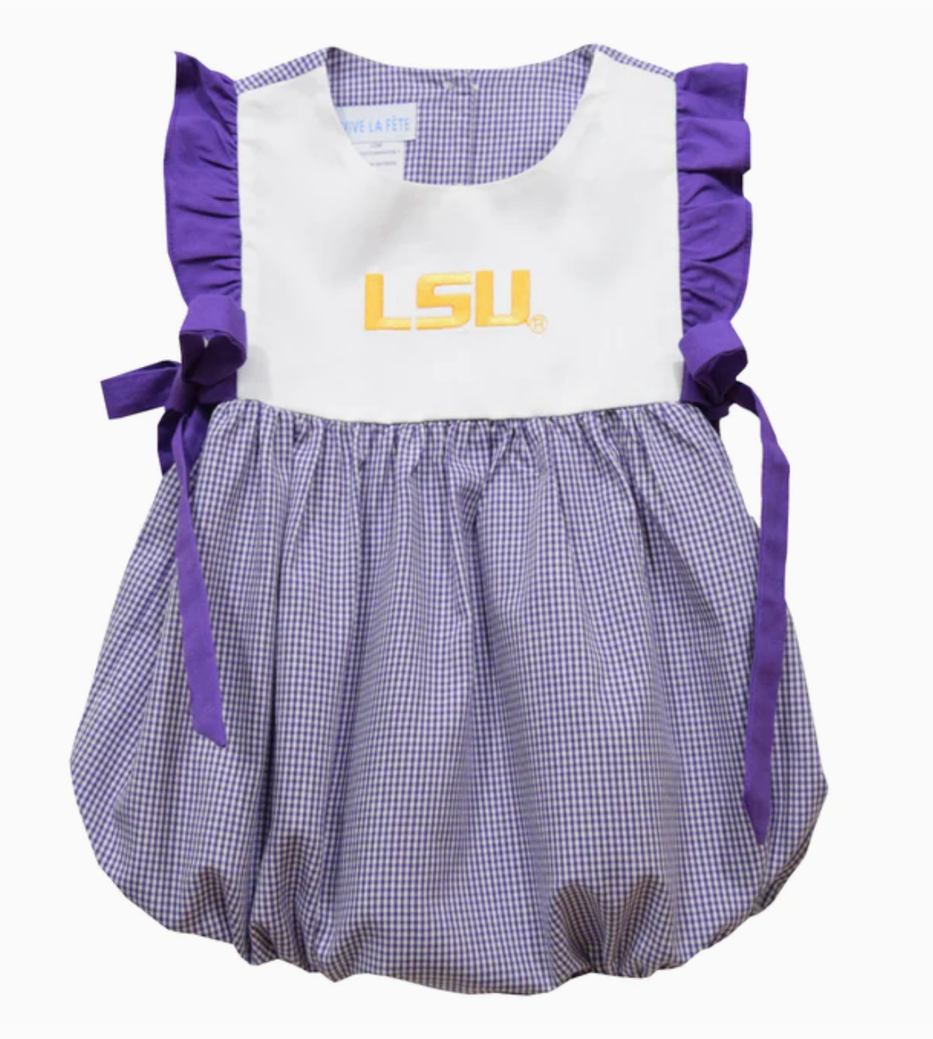 LSU Tigers Embroidered Girls Bubble