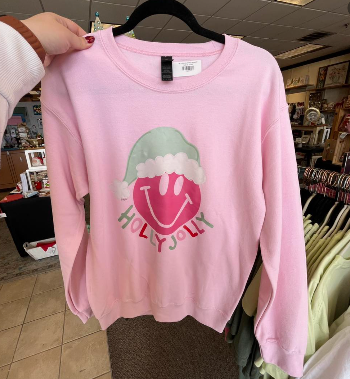 Holly Jolly Smiley Sweatshirt