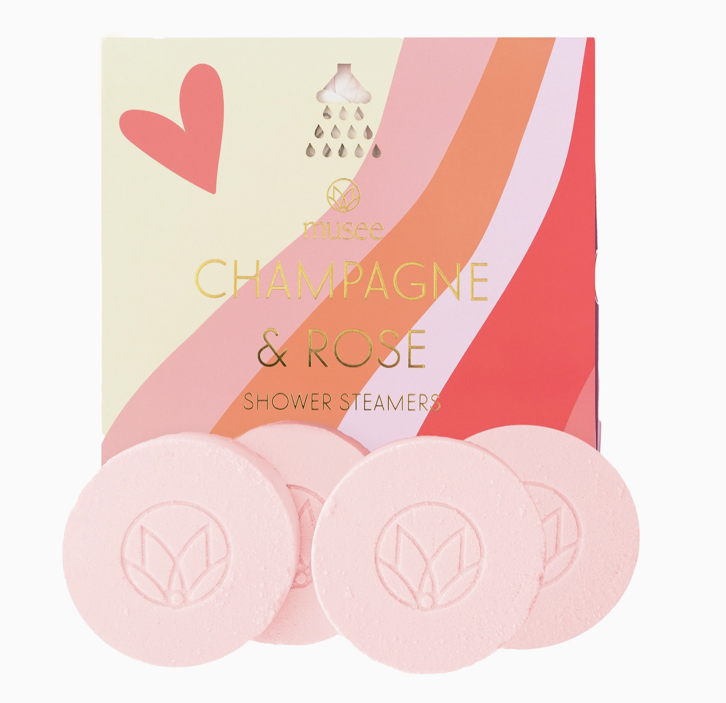 Champagne and Rose Shower Steamers