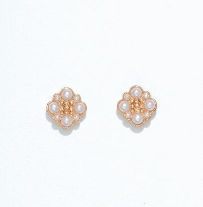 Pearl Squares Cuties Earrings