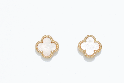 White Clover Cuties Earrings