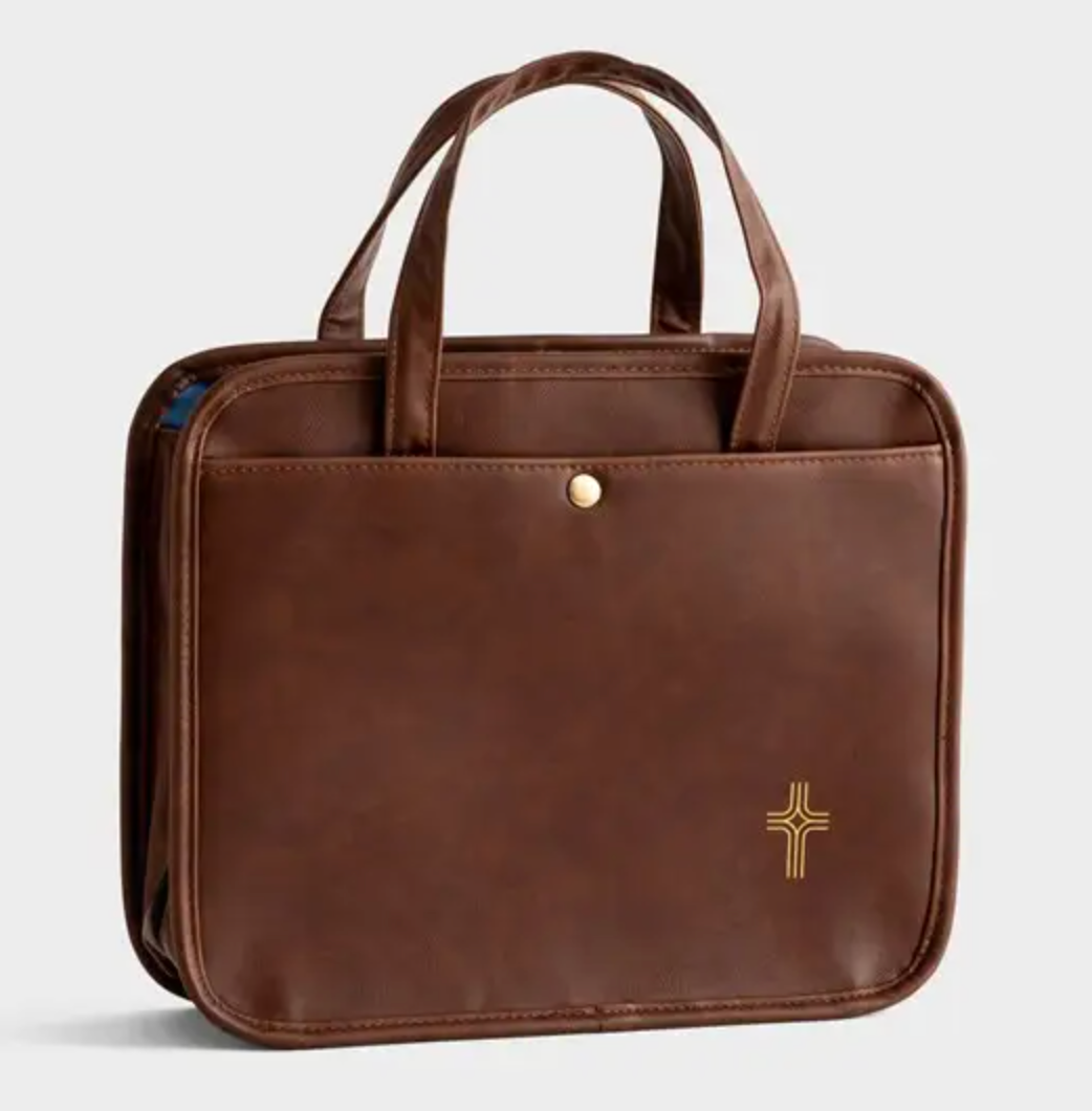 Faux Leather Bible Bag