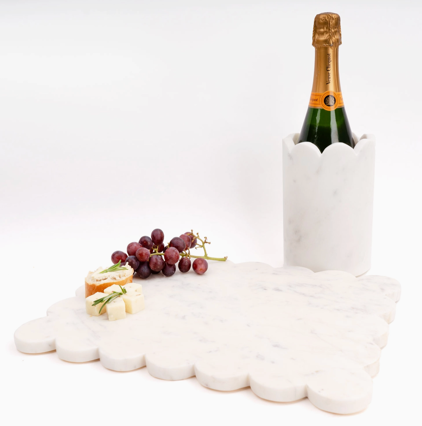 Marble Scalloped Serving Board