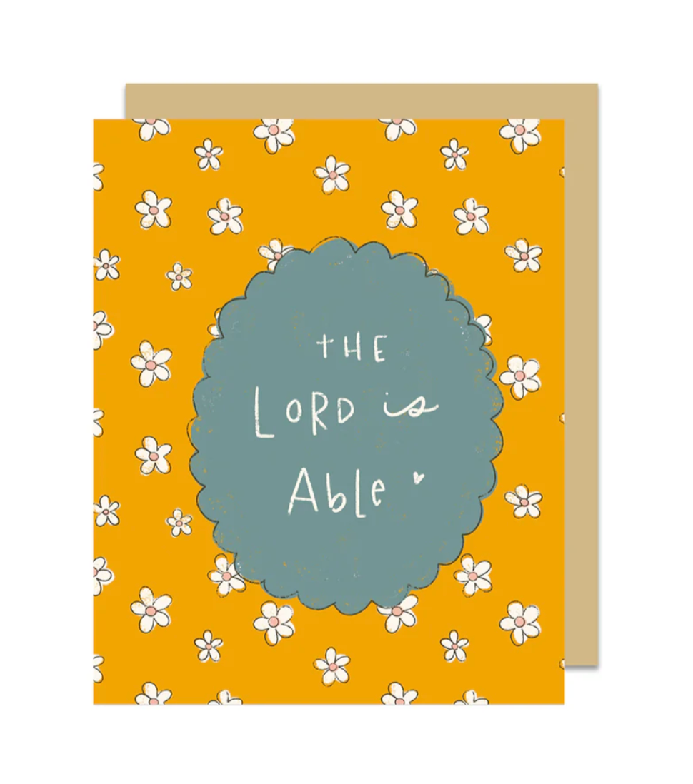The Lord is Able Greeting Card