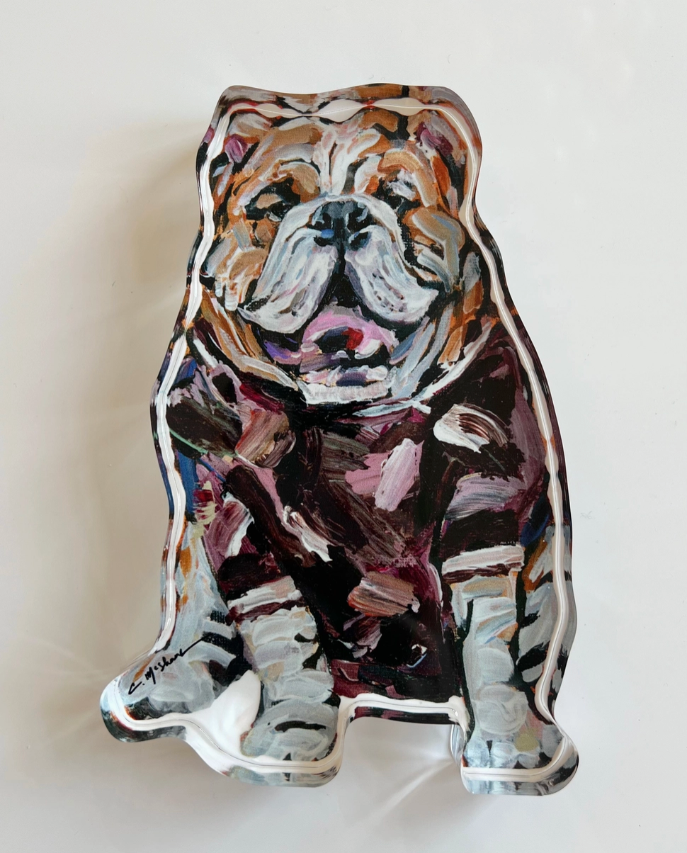 Bulldog Acrylic Block