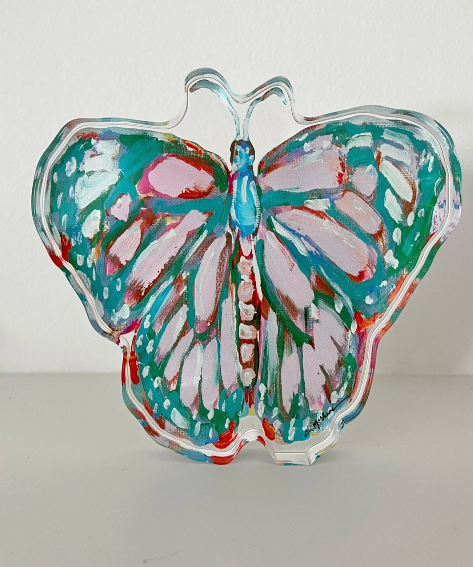 Butterfly Li Acrylic Block