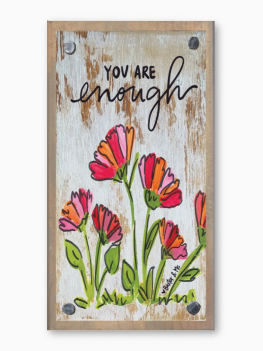 You Are Enough Happy Block