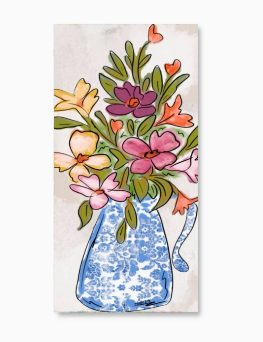 Plum Pretty Wrapped Canvas