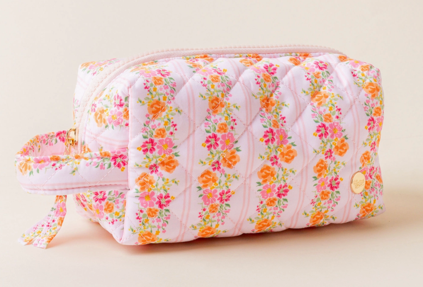 Essentials Quilted Cosmetic Pouch