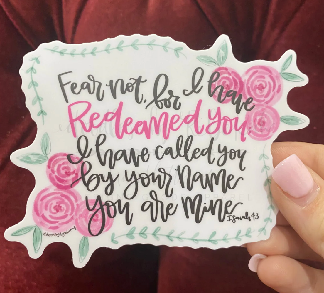 Fear Not Redeemed Sticker