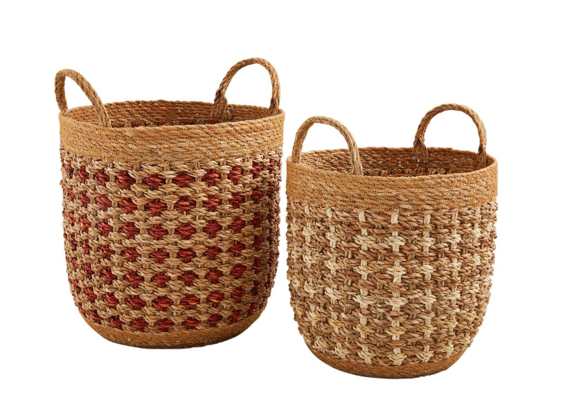 Terracotta Woven Basket