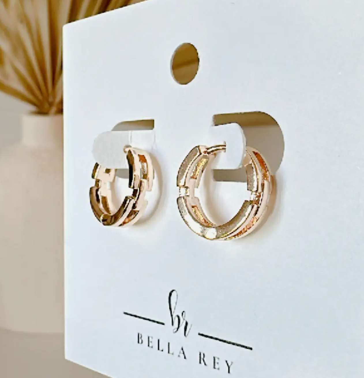 Courtney 18k Gold Plated Hoops