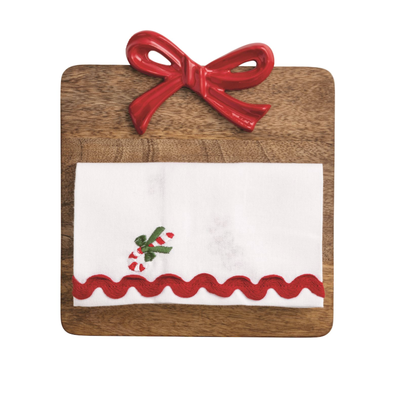 MT Red Bow Board & Towel Set