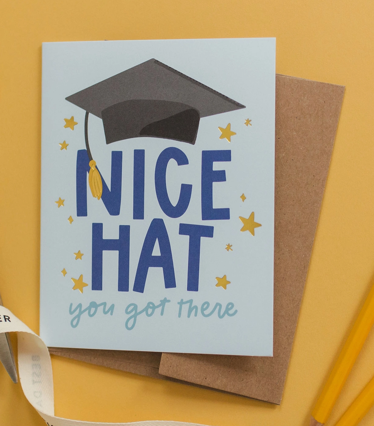 Nice Hat Graduation Greeting Card