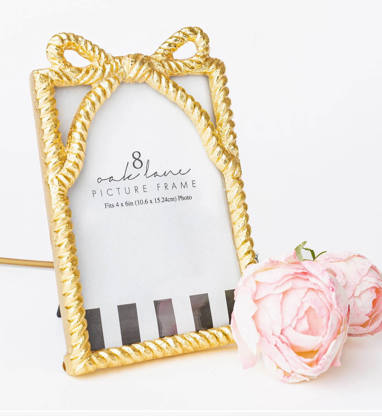 MT Gold Bow 4x6 Picture Frame