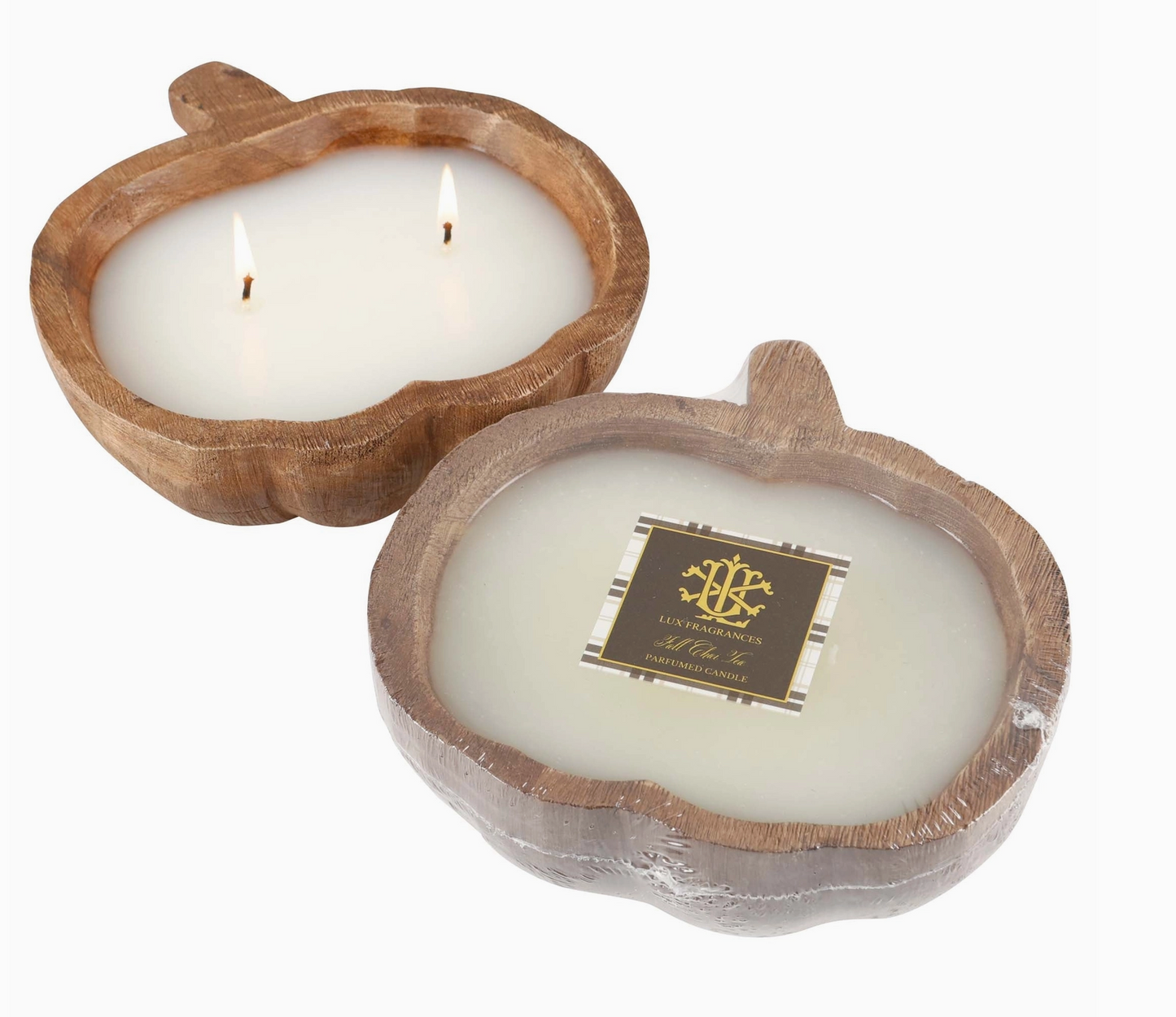 Small Pumpkin Dough Bowl Candle