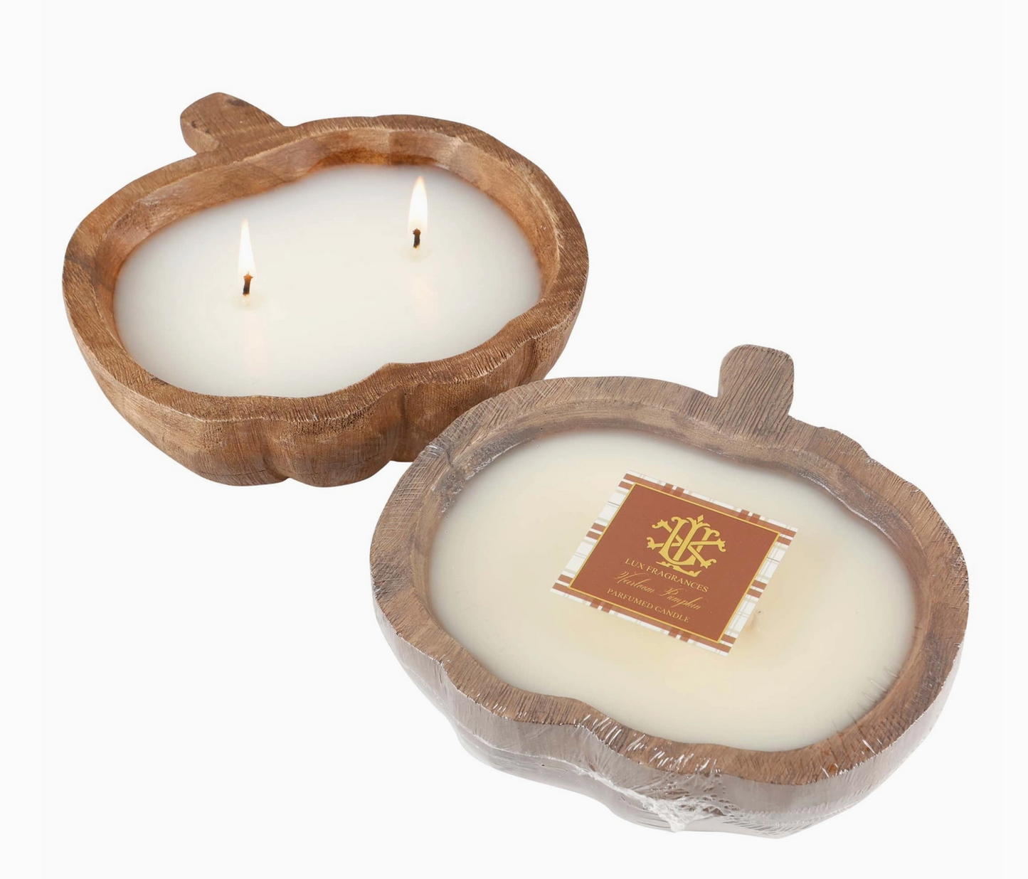 Small Pumpkin Dough Bowl Candle