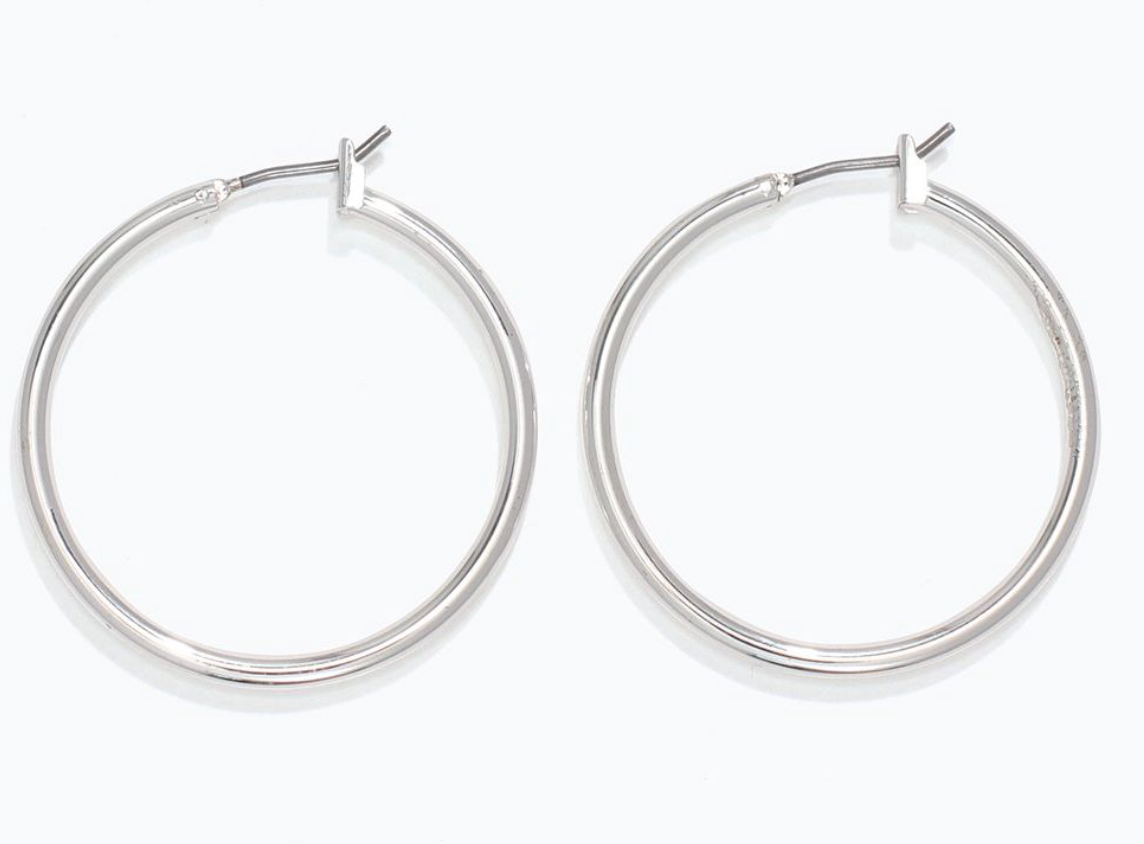 Silver Hoop Earrings
