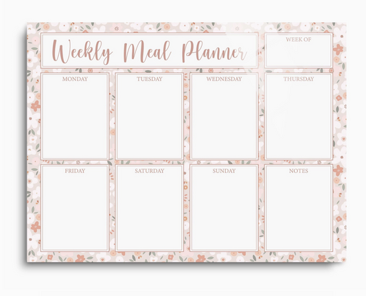 Weekly Meal Planner Dry Erase Board