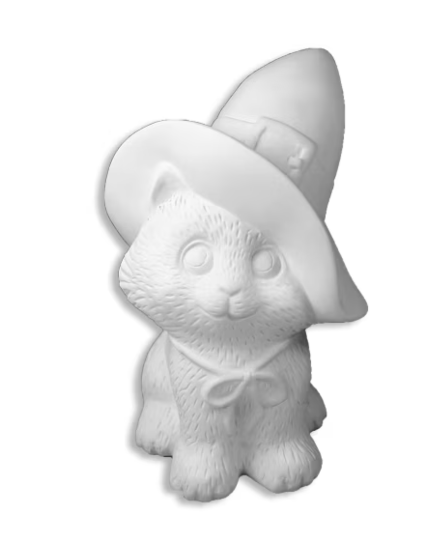 Ceramic Witch's Kitty