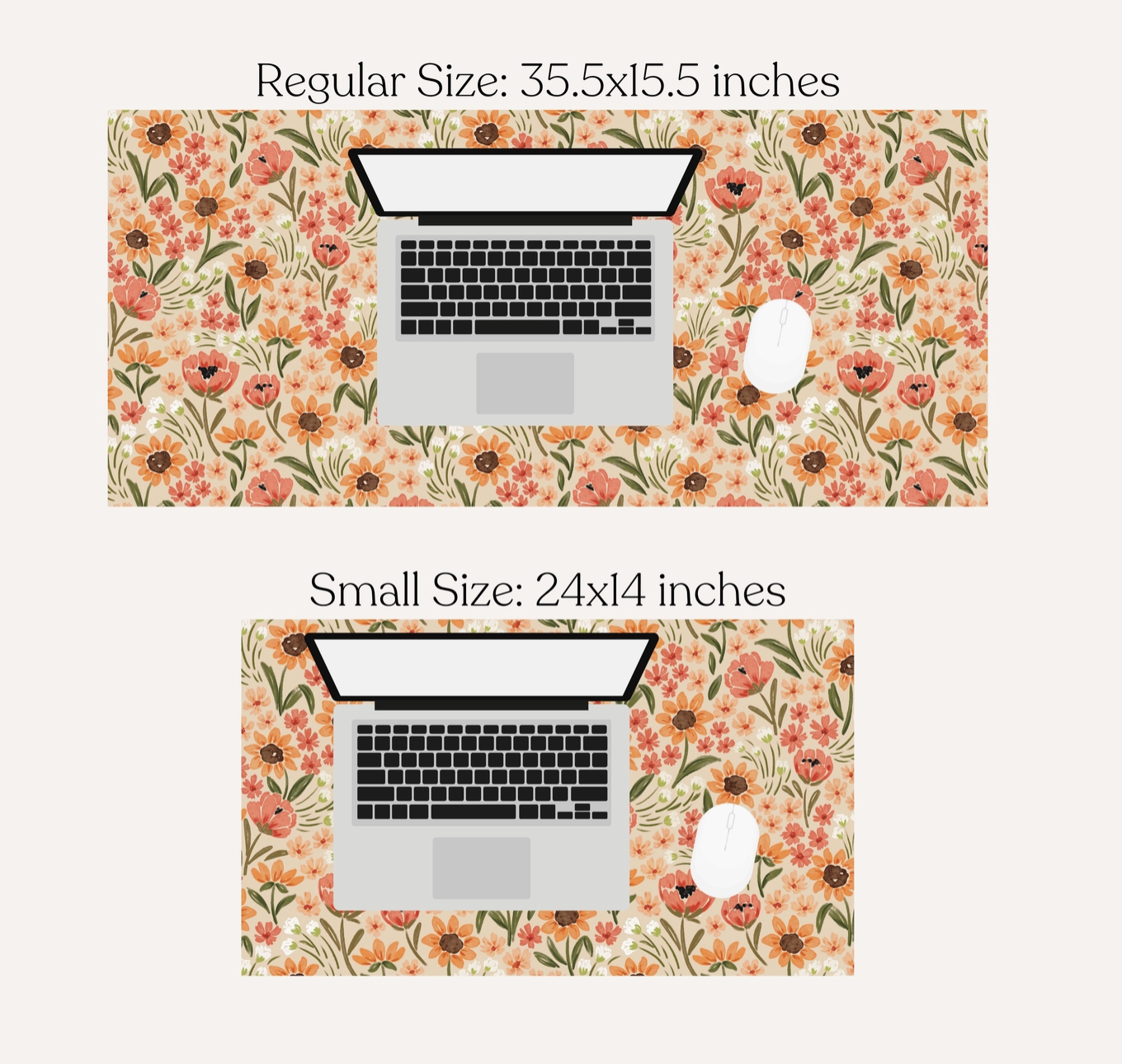 Small Floral Desk Pad