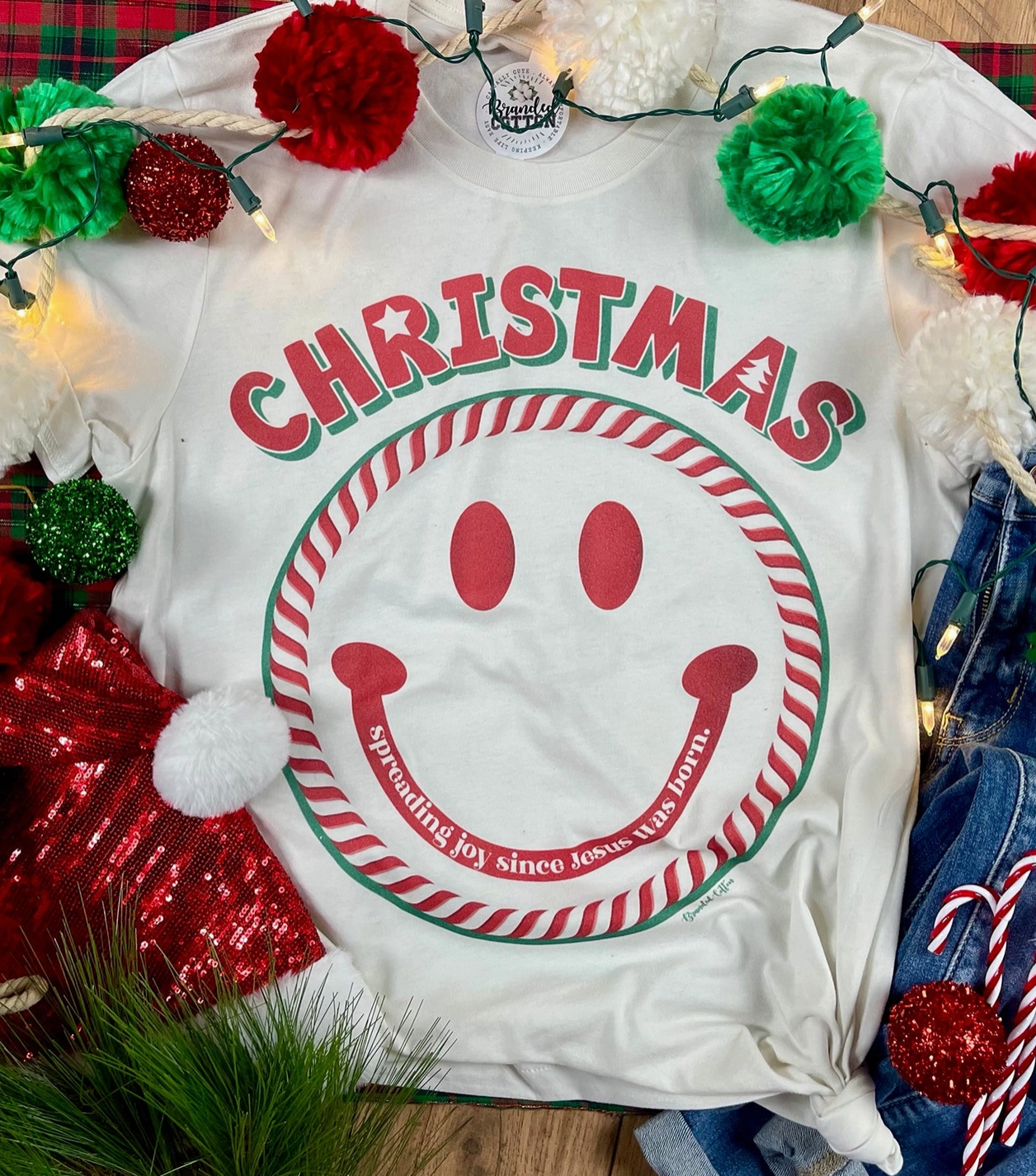 Christmas Smiley Tee