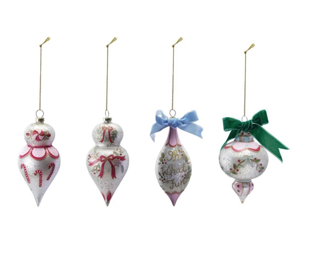 MT Hand-Painted Glass Ornament