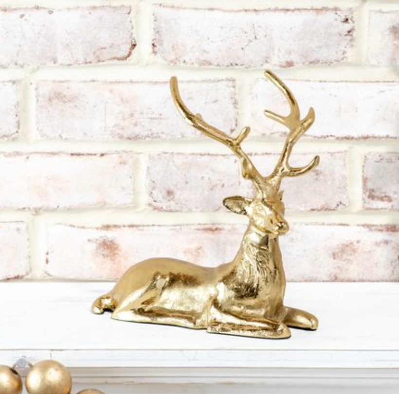 MT Gold Laying Reindeer