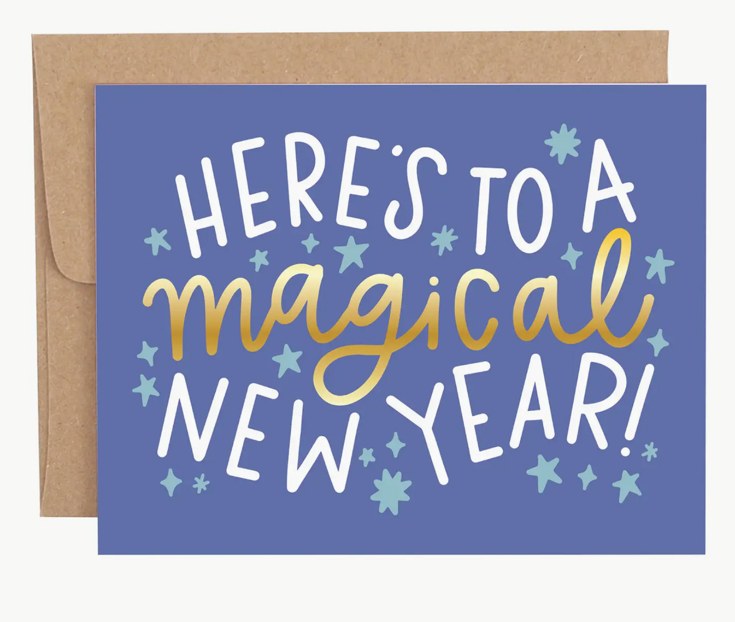 Here's To A Magical New Year Greeting Card