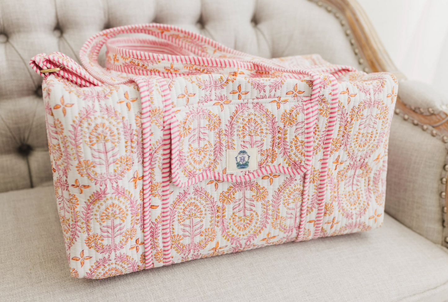 MT Dahlia Large Scalloped Duffel Bag