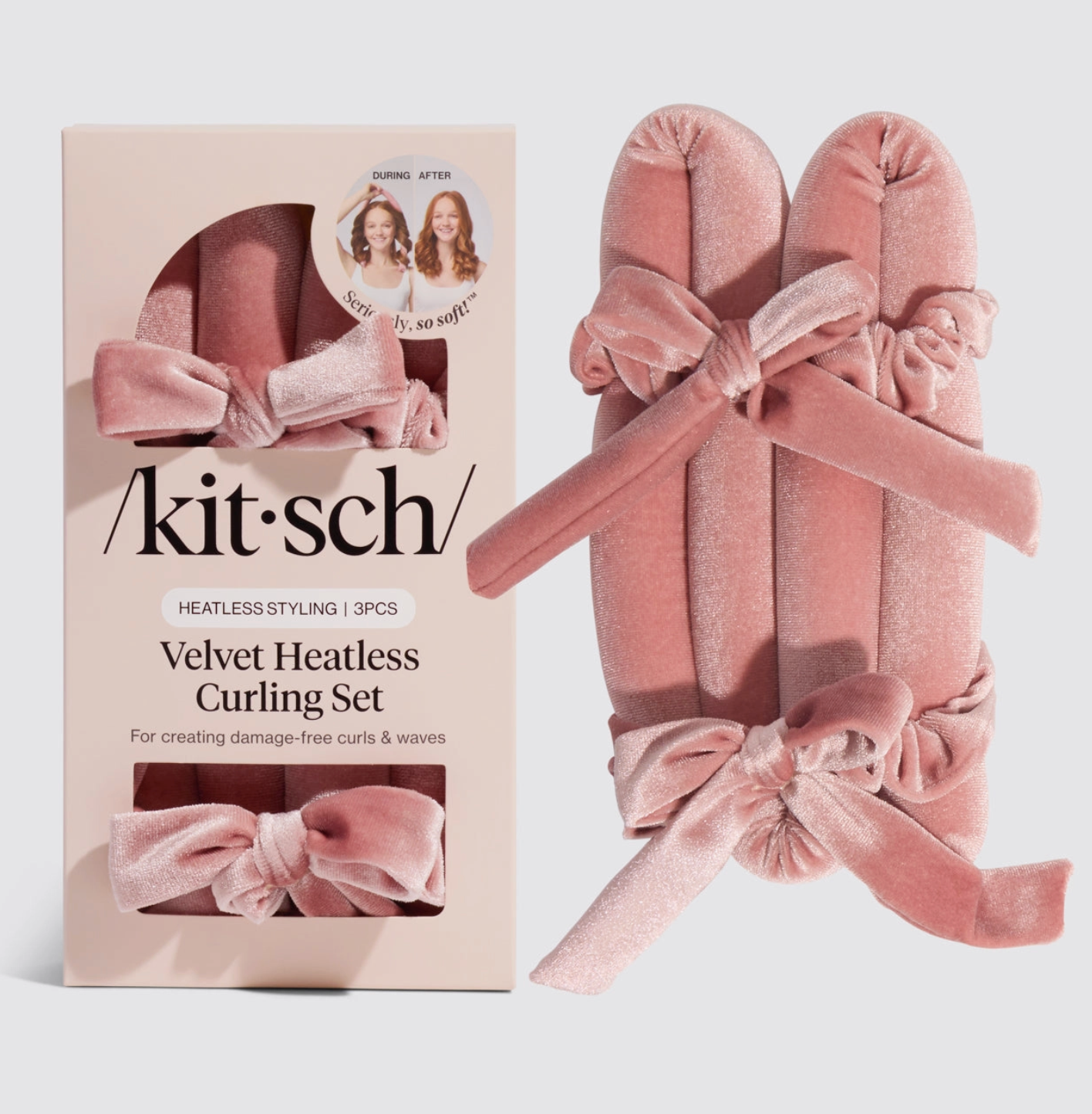 XL Velvet Heatless Curling Set