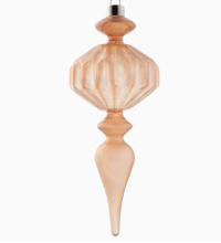 MT Faceted Finial Glass Ornament