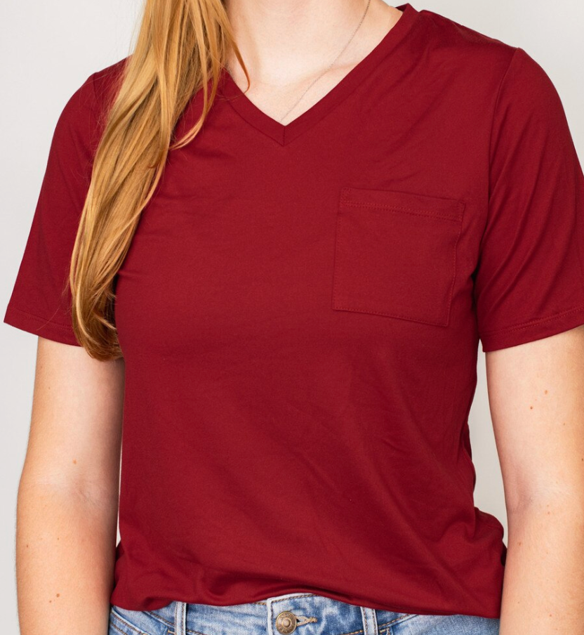 True Red Highlands Pocket Tee
