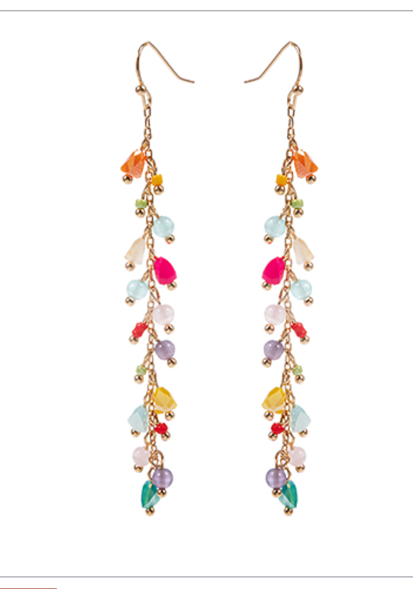 Multicolor Mix Glass Earrings