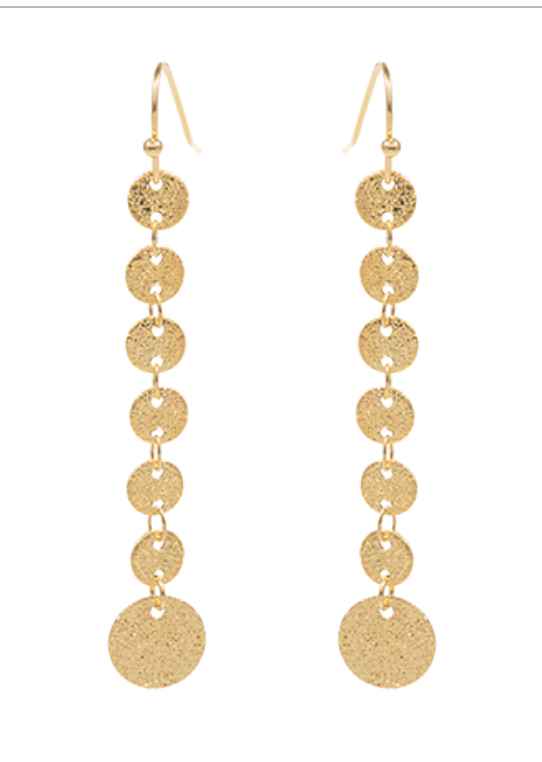 Textured Metal Linear Earrings