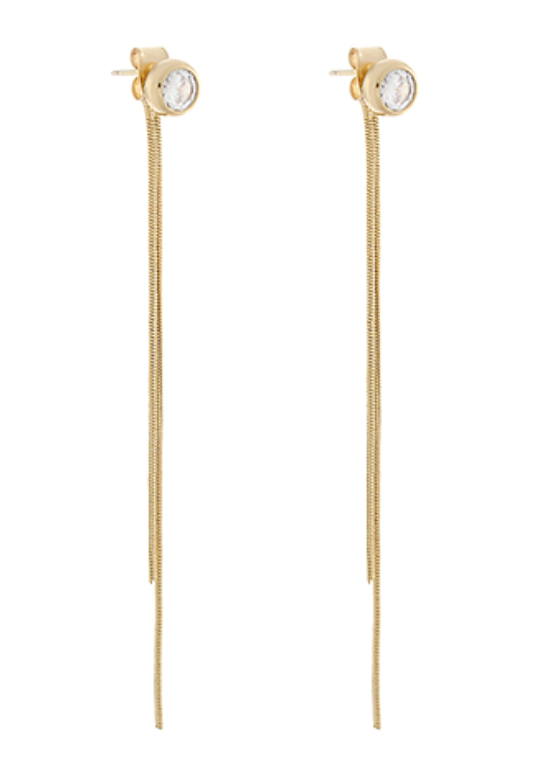 Crystal Chain Drop Earrings