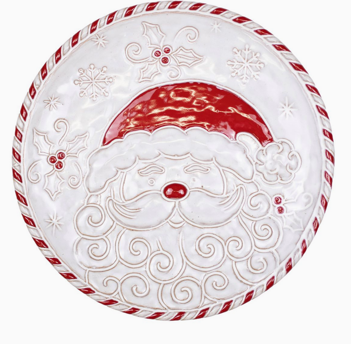 Glacier Santa Plate Antique
