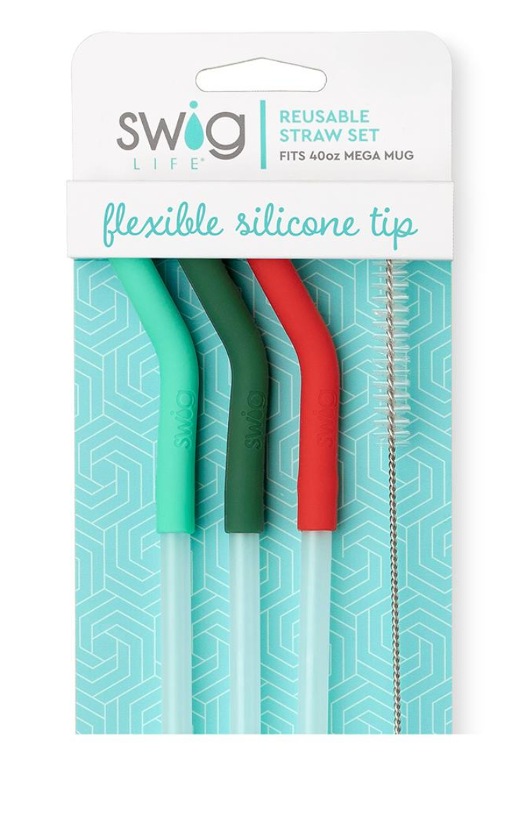 40oz Mega Mug Straw Set