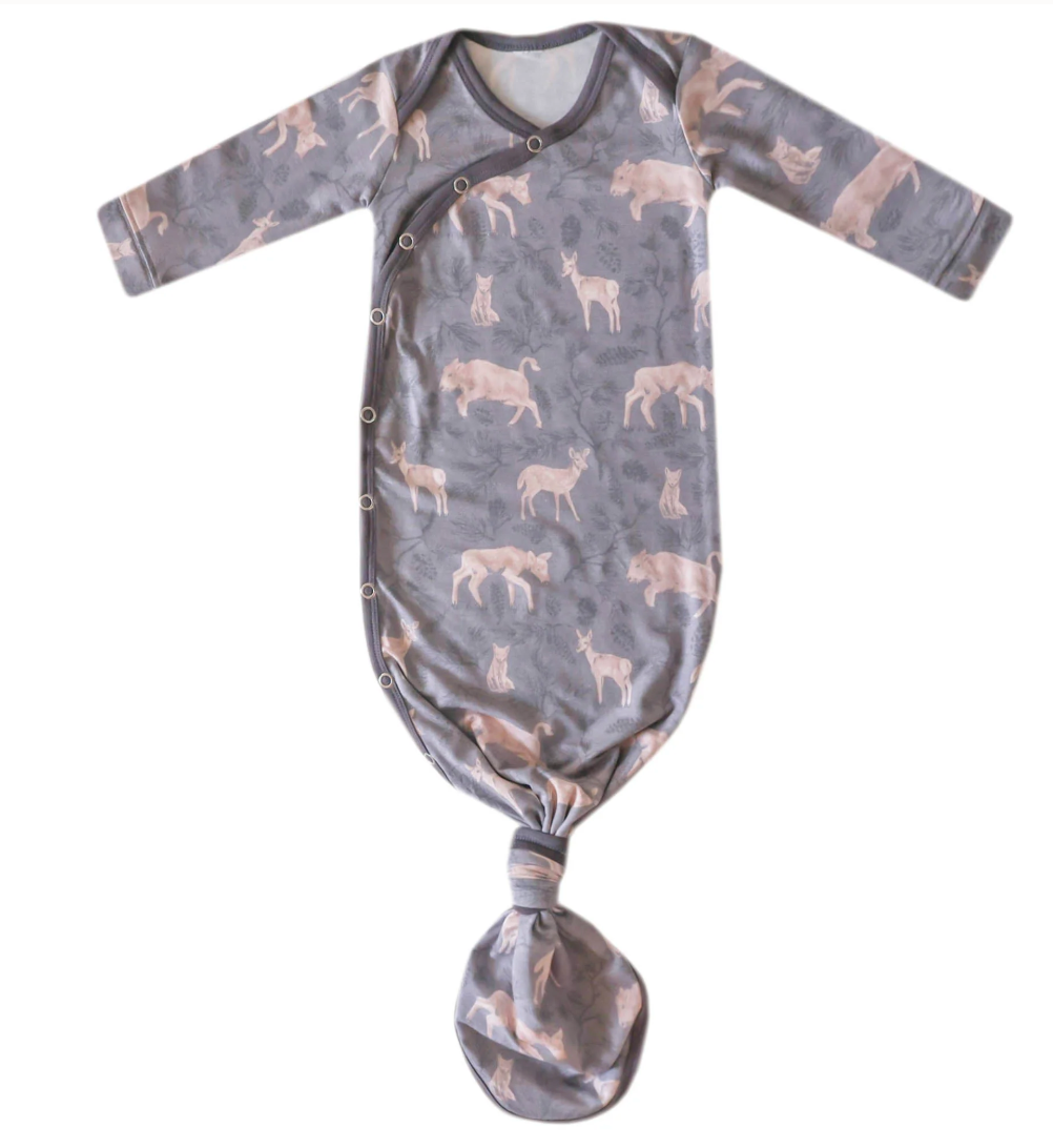 Copper Pearl Newborn Knotted Gown