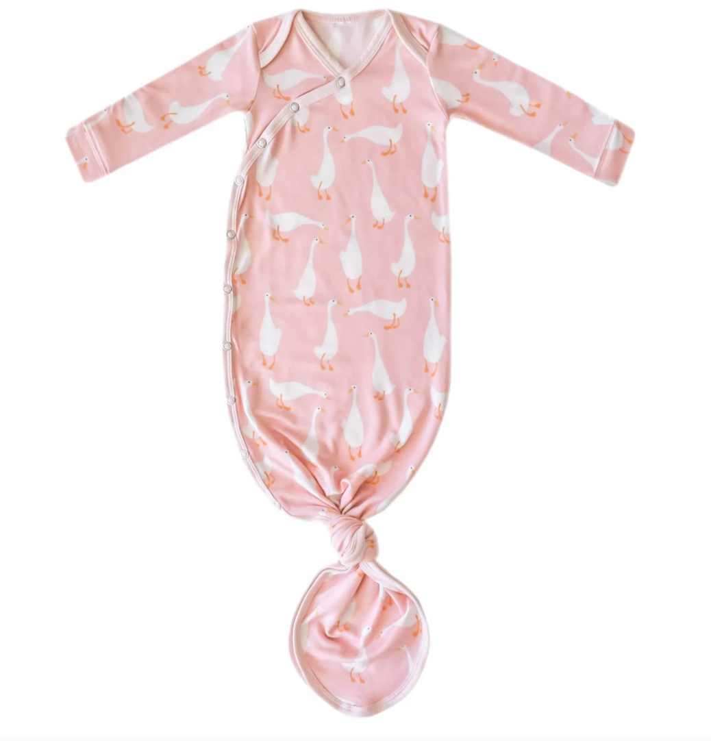 Copper Pearl Newborn Knotted Gown