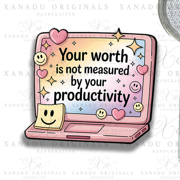 Your Worth Interchangeable Badge Button with Reel Option