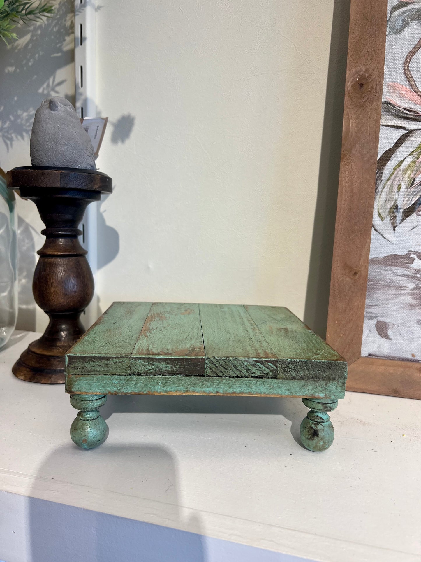 Green Square Wooden Riser