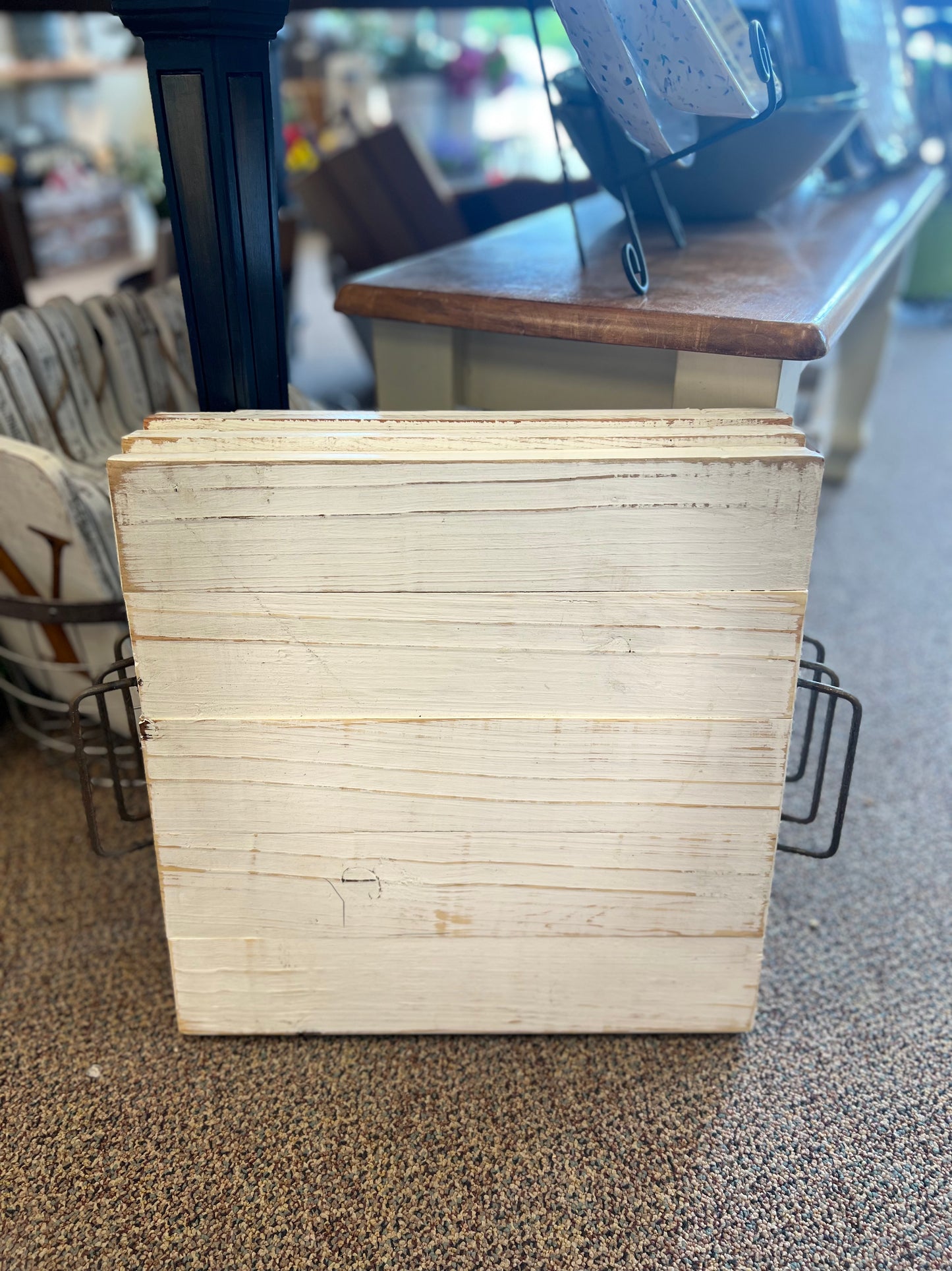 White Square Tray with Handles